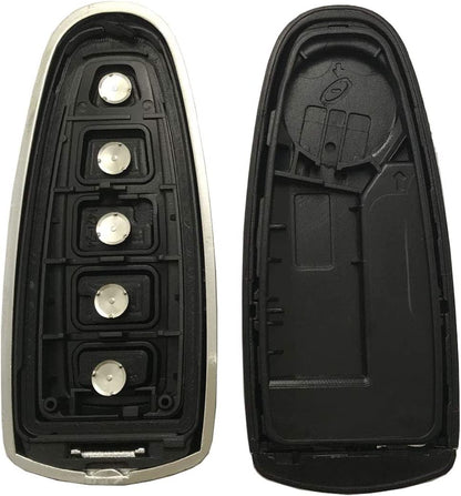 Replacement Key Fob Cover Case Fit for 2011-2016 Ford Edge Escape Explorer Focus Flex Taurus Fusion Lincoln MKS MKT MKX CMX Keyless Entry Key Fob Shell (Black)